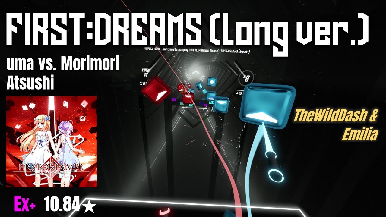 uma vs. Morimori Atsushi - FIRST:DREAMS (long ver.) | 93.63% 441.54pp (Expert+) | Beat Saber