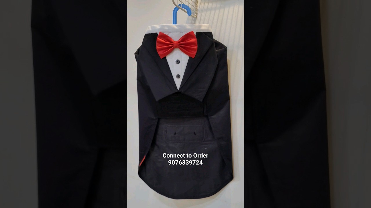 Introducing Tuxedo Vest With Bandana for Dogs😍#dogbirthday#dogclothes#Dogtuxedo#tuxedodog#dogbandana