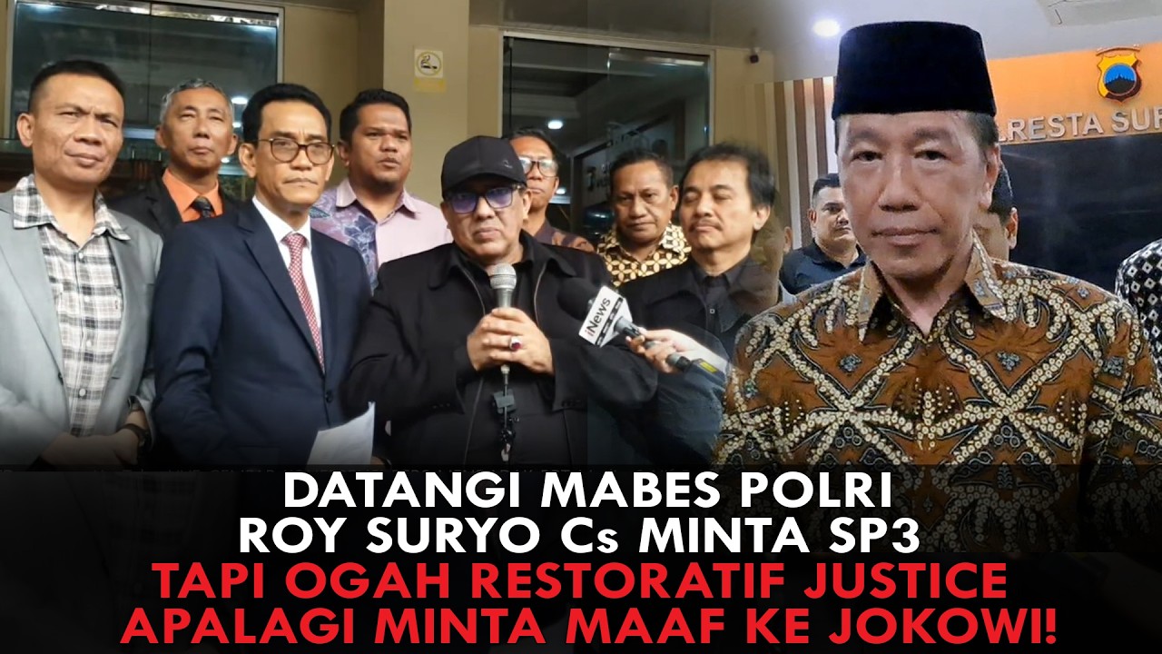 DATANGI MABES POLRI ROY SURYO Cs  MINTA SP3, TAPI OGAH RJ. APALAGI MINTA MAAF KE JOKOWI!