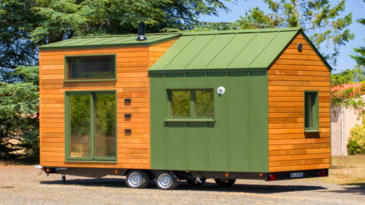 Gorgeous Beautiful His Full Time Tiny House with a Home Office | Tiny House Concepts