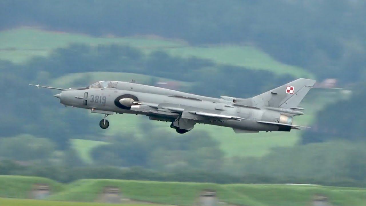 Sukhoi Su-22M4 Polish Air Force flying Display AirPower 2019 Airshow