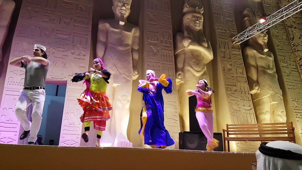 Egyptian dance. Dubai. Global Village. January 12, 2017