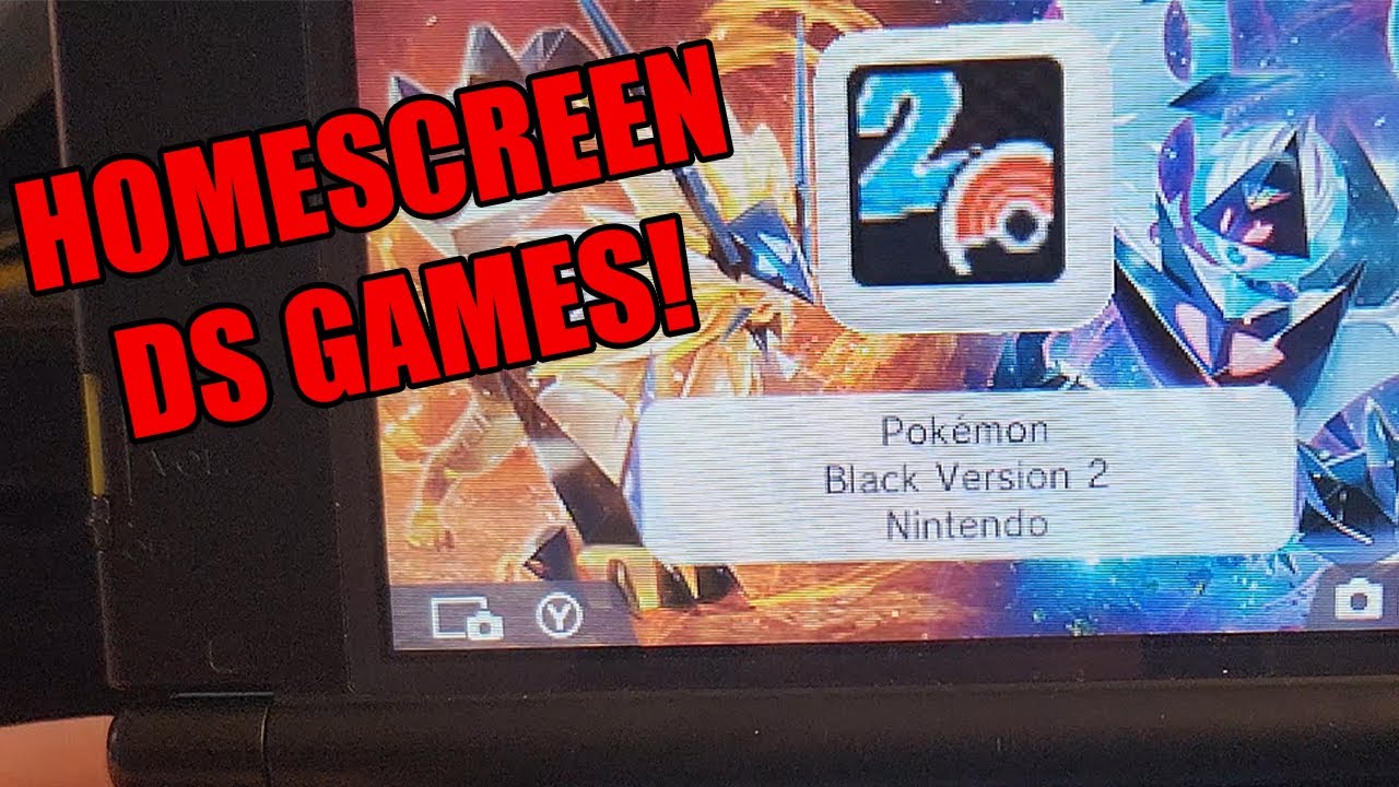 Как разместить DS Games на главном экране на модифицированной 3DS!
