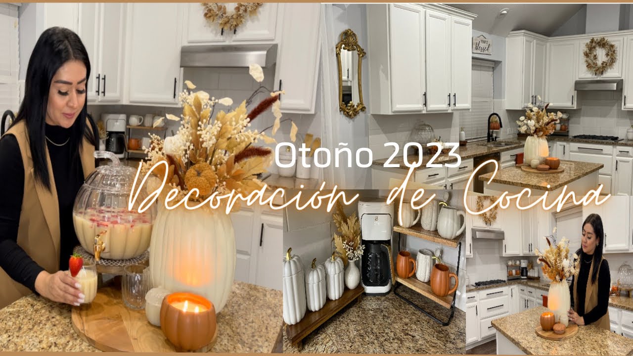 COCINA y ÁREA DE CAFÉ OTOÑO 2023🍁|IDEAS PARA DECORAR OTOÑO 2023🍁FALL DECOR| 🍁😍🍂