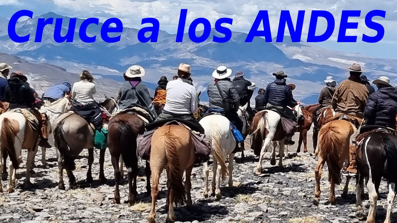 Cabalgata Cruce Andes por Mendoza.