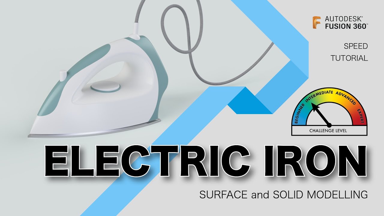 Fusion360: Electric Iron (Speed Tutorial)