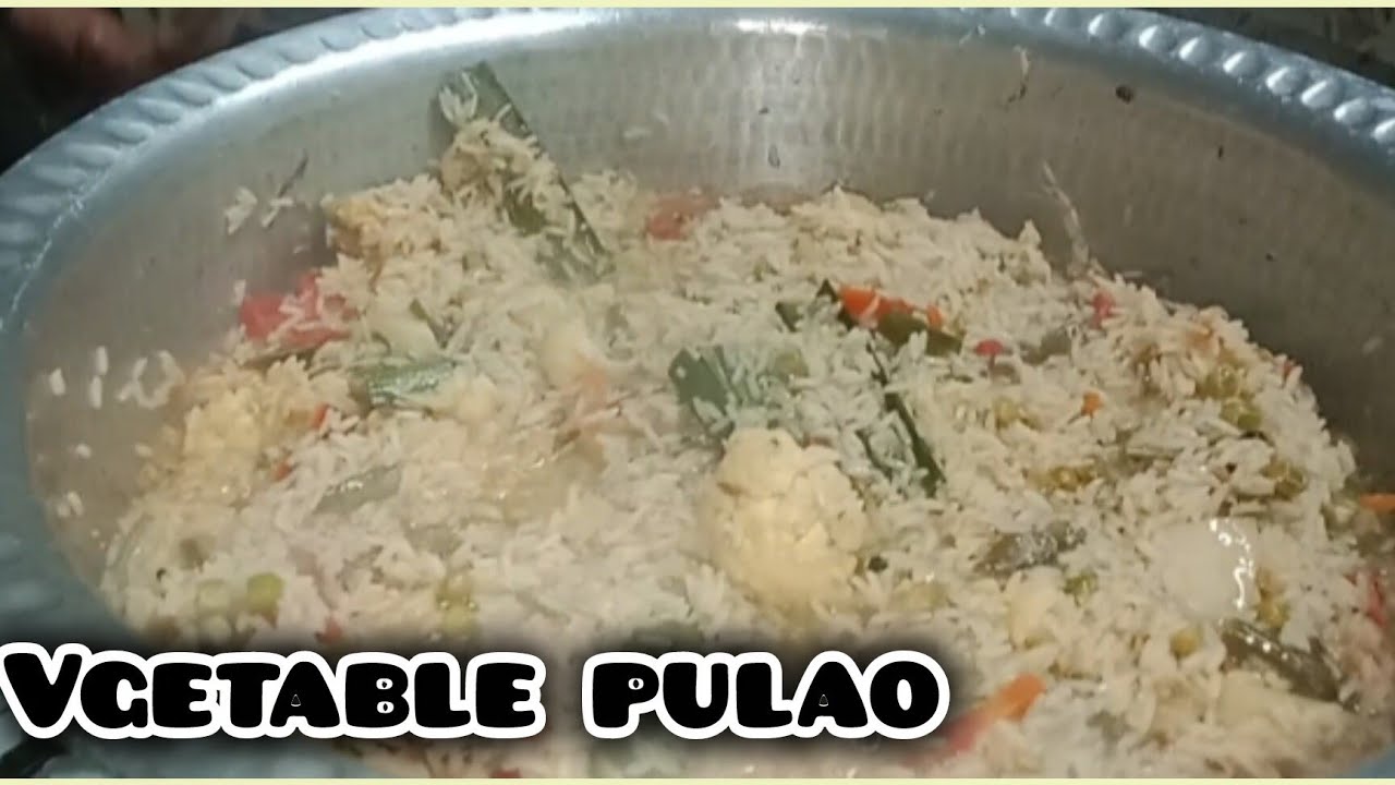 Vegetable pulao recipe 