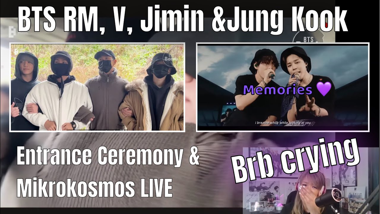 Jimin is gone I have a cold! BTS RM, Jimin, V, Jung Kook’s Entrance Ceremony & Mikrokosmos  Reaction