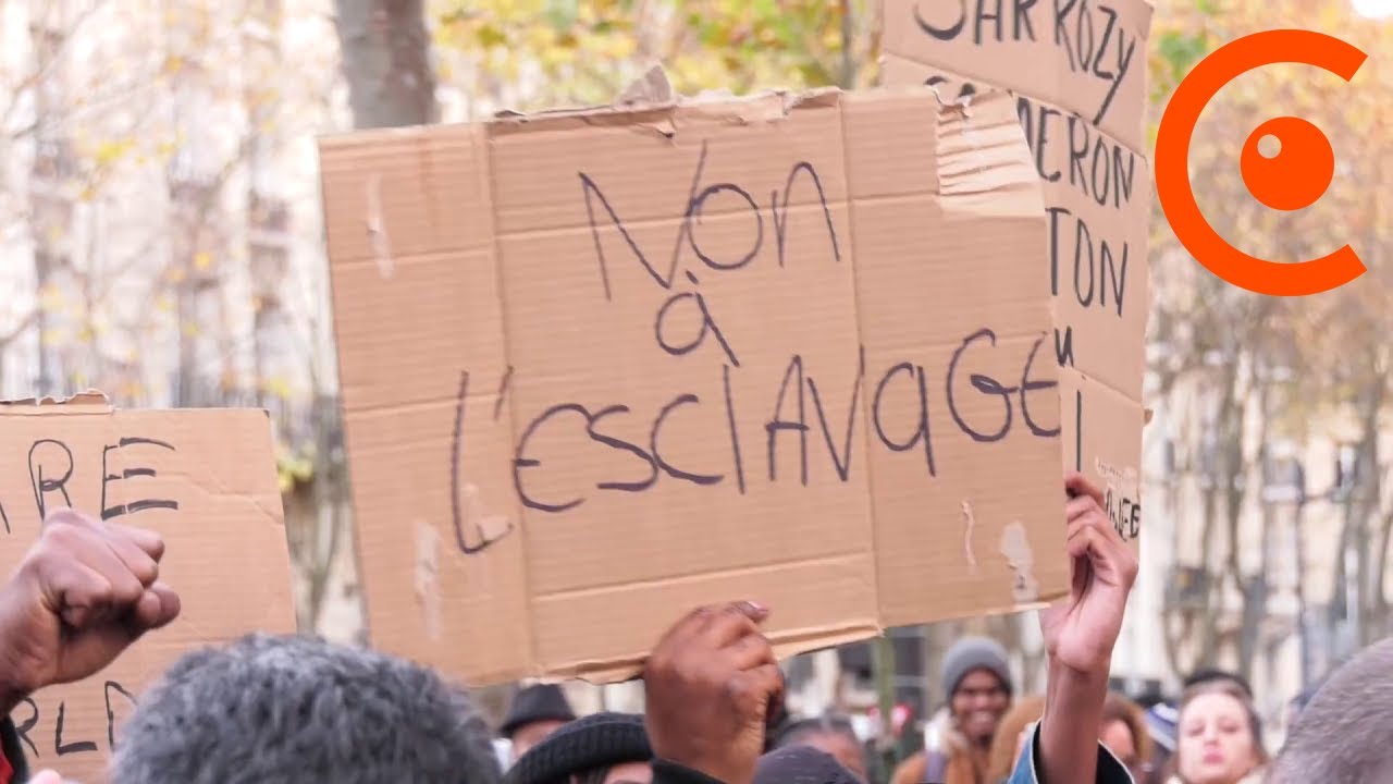 Митинг против рабства в Ливии