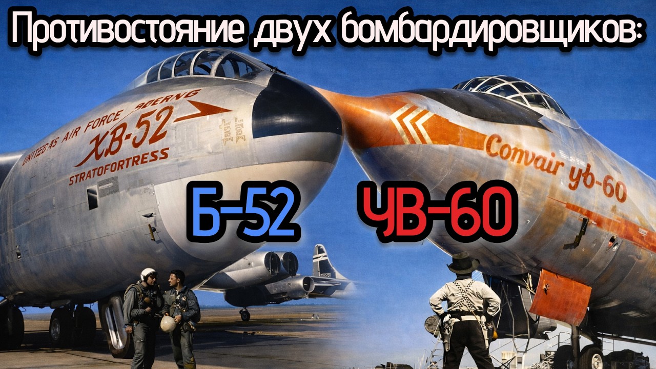 Битва гигантов: кто победил в гонке бомбардировщиков США | YB-60 и B-52
