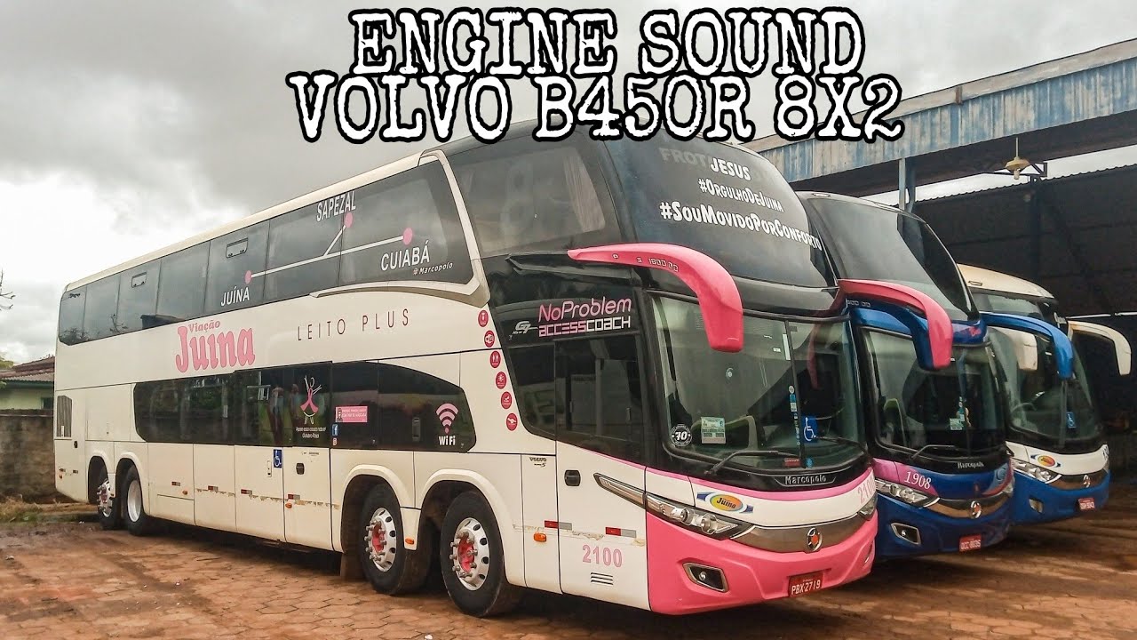 Som do Volvo B450r 8x2 (Som do freio motor) - engine sound / sonido