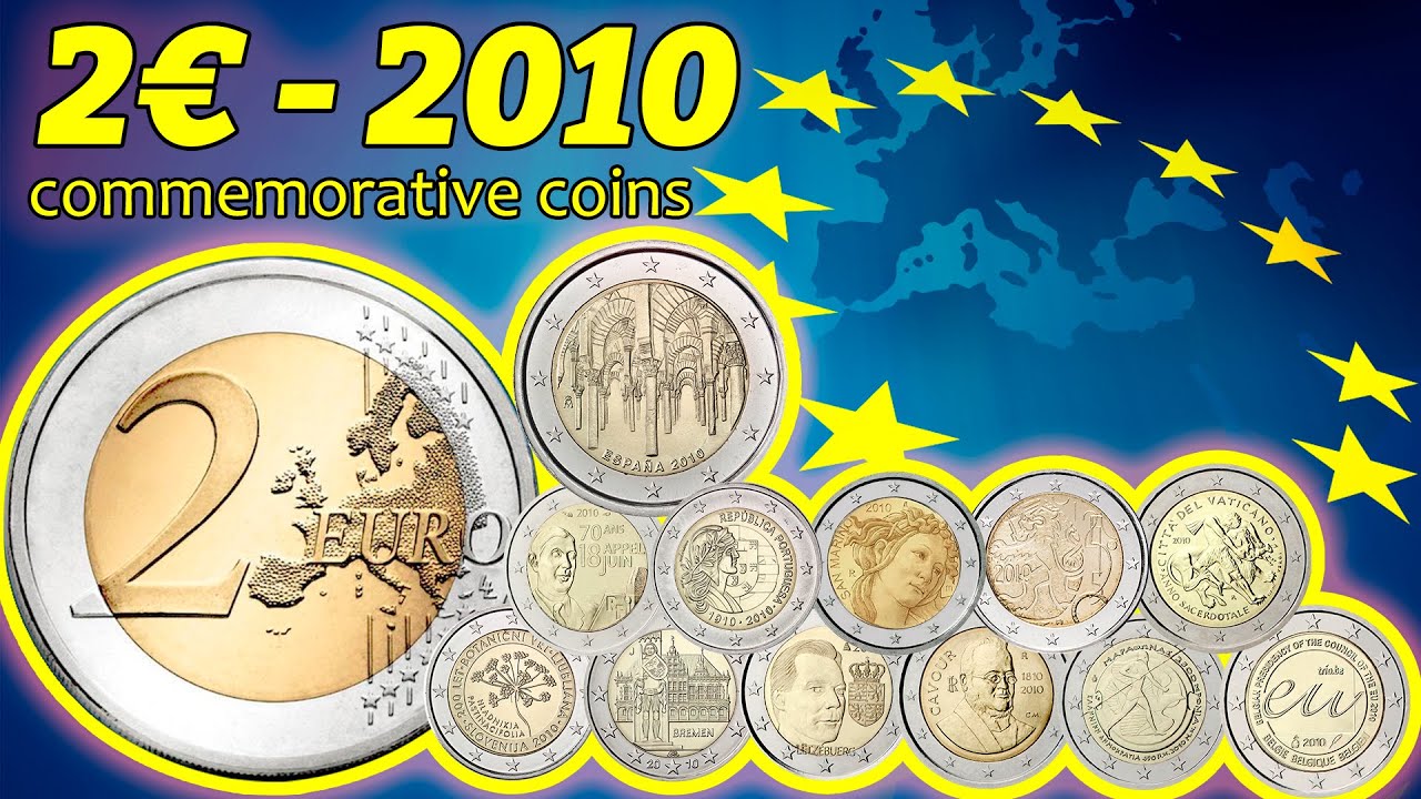 2 Euro 2010 - Commemorative coins - value, mintage, rare - coin overview (big video)