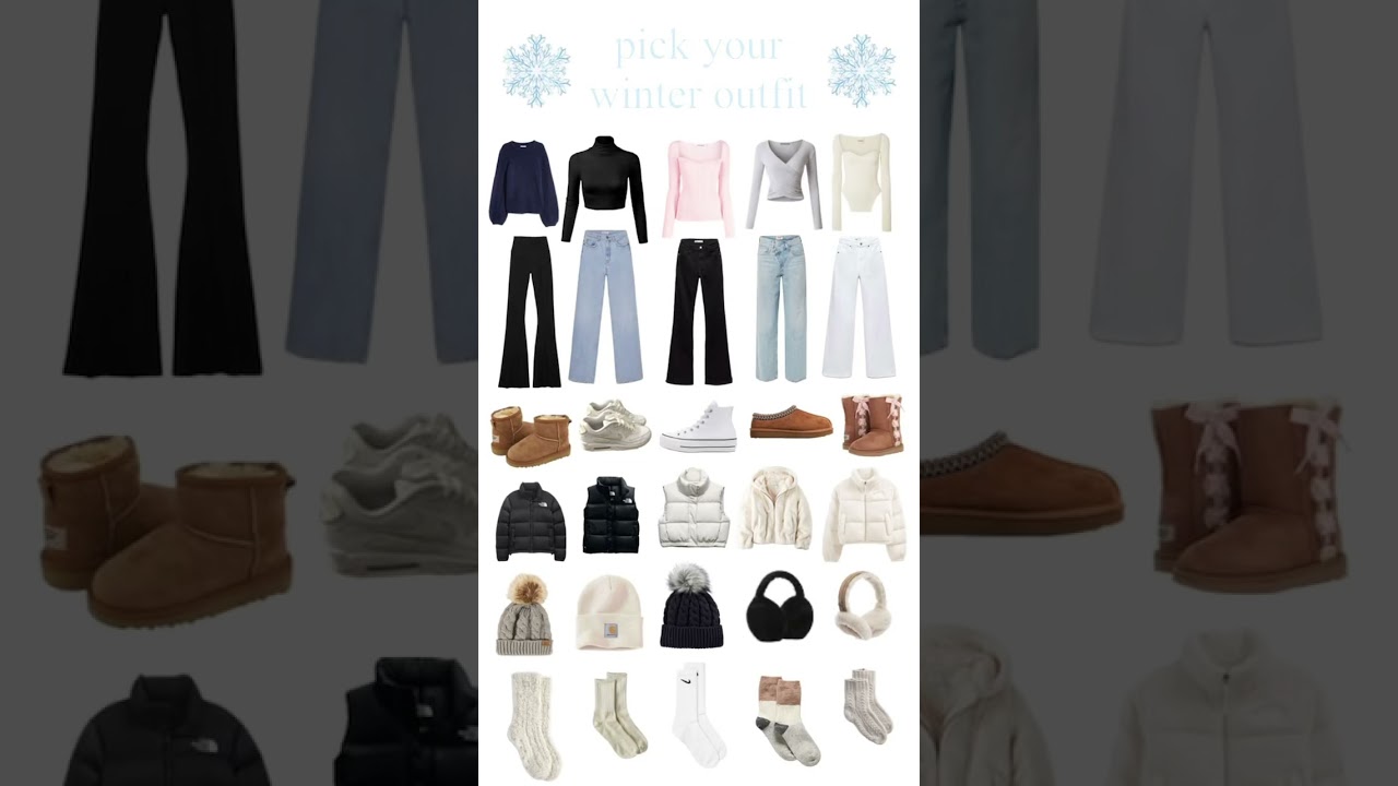 Pick your winter outfit&hellip;#pleasesubscribe #preppy #wiwith #viralvideo #fypシ゚