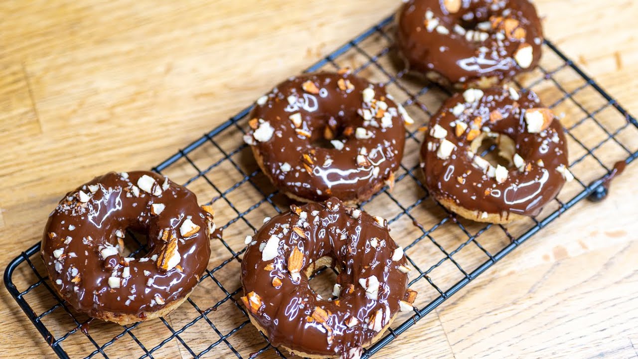 Donas saludables de Avena en microondas,  sanas y deliciosas / Healthy Donuts (Oat flour - apple)