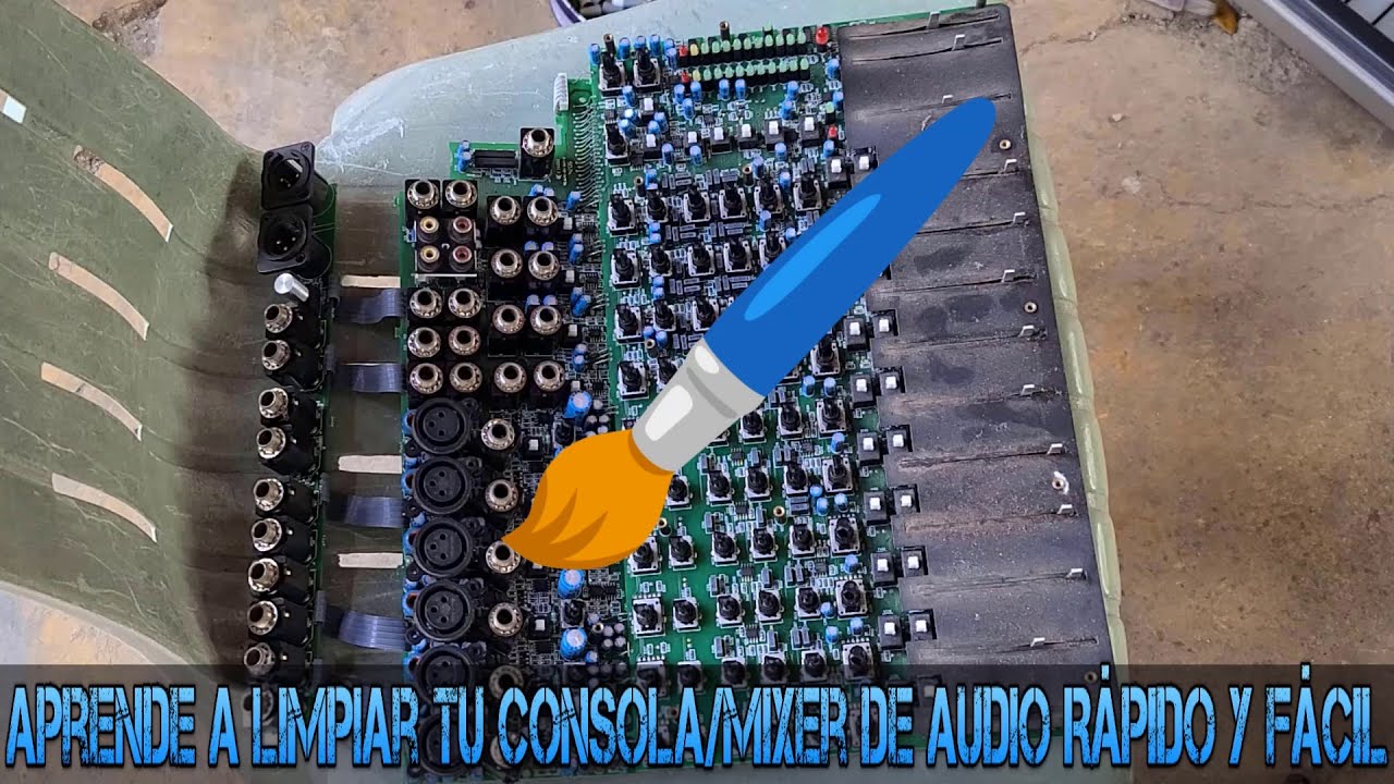 Aprende a Limpiar Tu Consola (Mixer, mesa de mezcla )De Audio Rápido Y Fácil