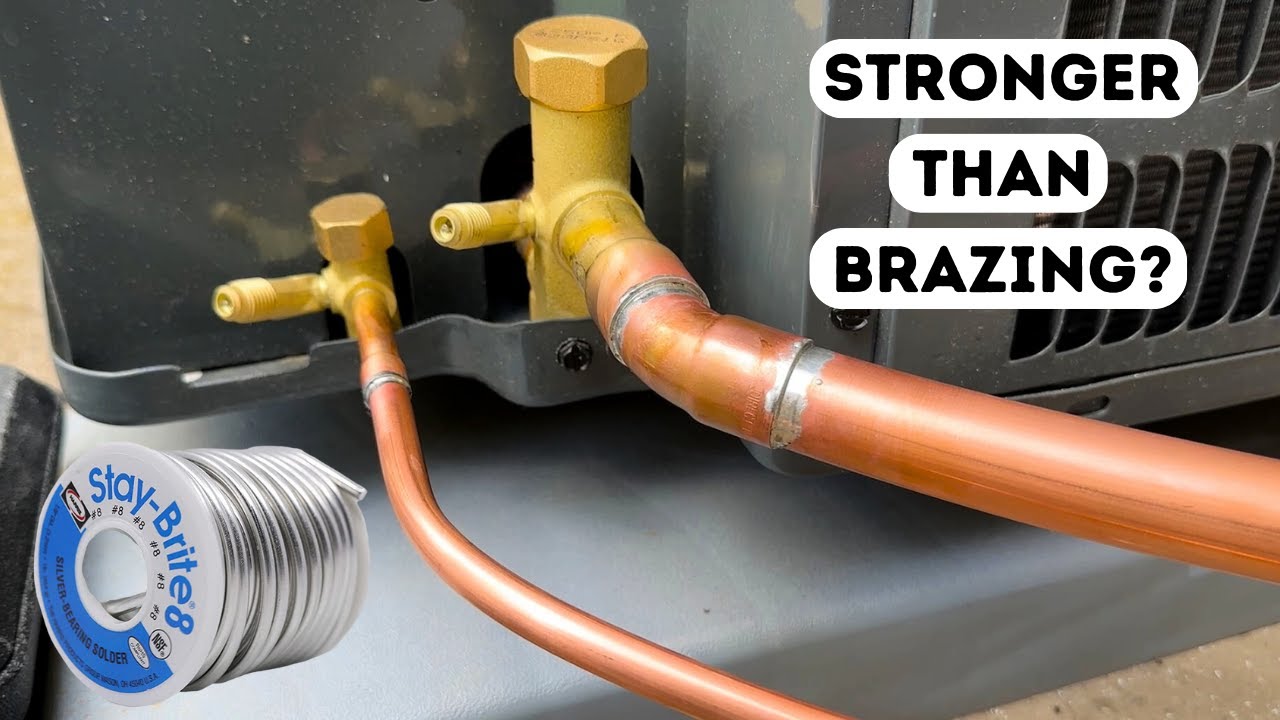 Пайка трубопроводов HVAC с помощью Staybrite 8. ПРОЧНЕЕ, ЧЕМ ПАЙКА!