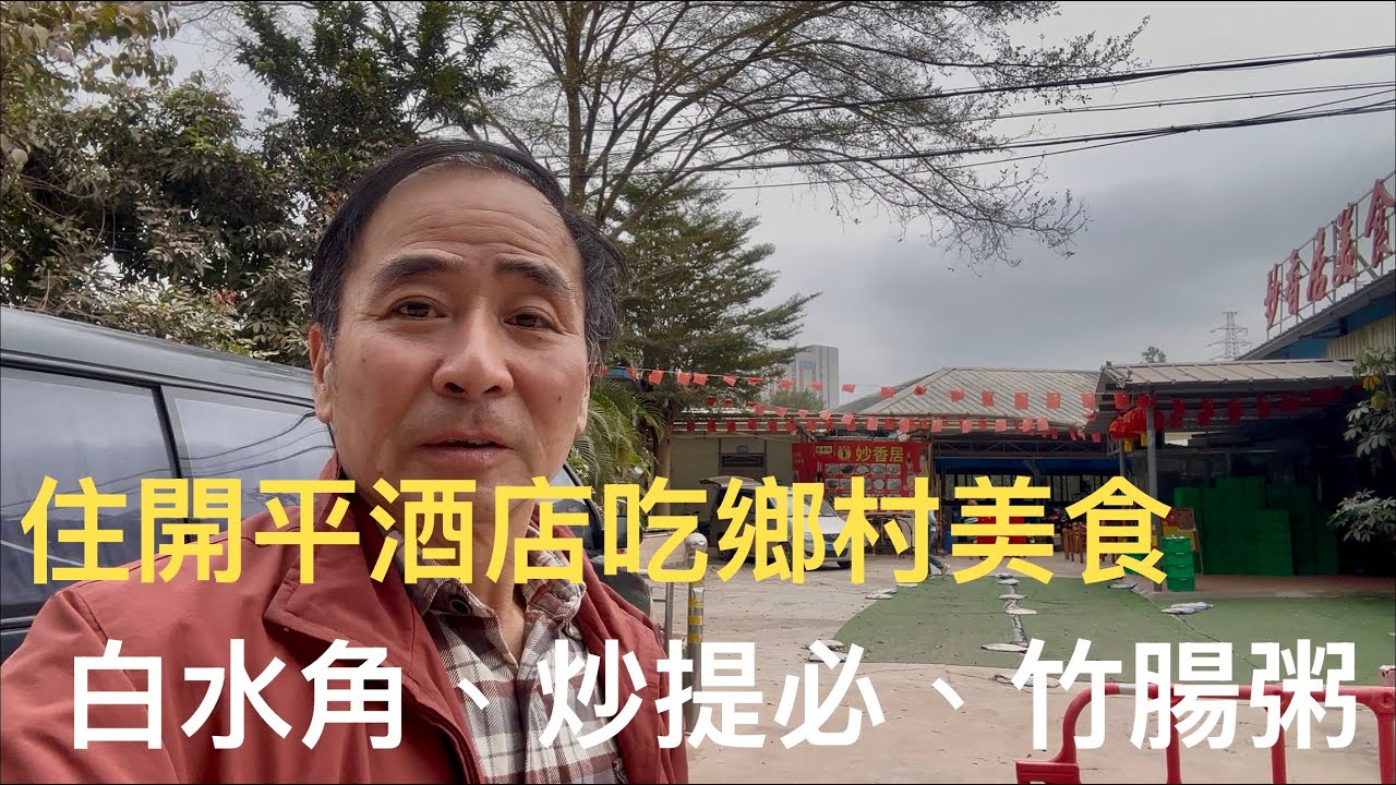 開平三埠、鶴山雅瑤遊玩記，介紹當地鄉村小食、酒店客房實景拍攝。