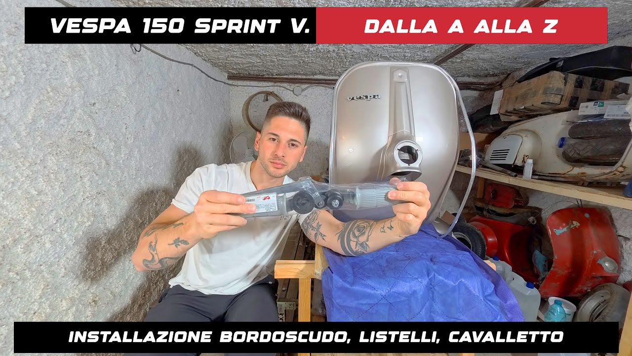 Restauro 150 Sprint Veloce DALLA A ALLA Z - Installazione bordoscudo, listelli e cavalletto *noioso*