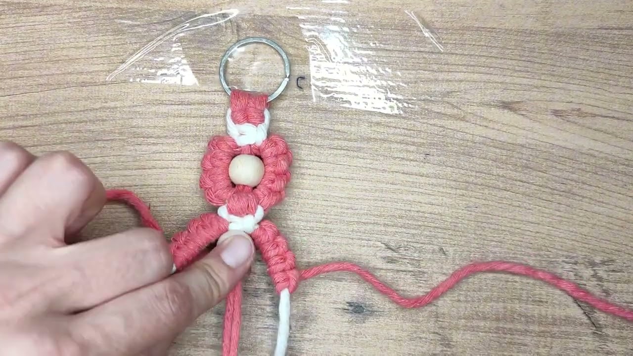 Makrome Çiçek Anahtarlık 🌸   Macrame Flower Keychain 🌸