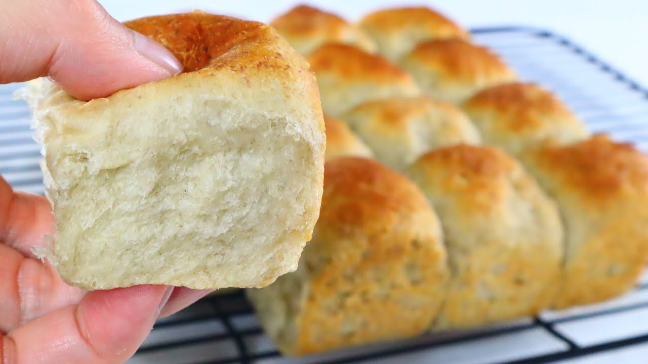 It's Delicious & Easy! Healthy Banana Buns with 4 Ingredients NO Milk NO Eggs NO Sugar Bread Recipe