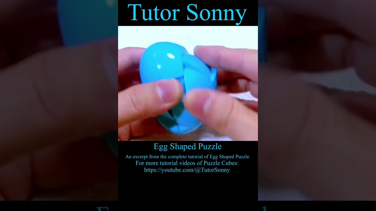 Egg Shaped Puzzle | Egg Puzzle | ZhiSheng Egg Magic Cube Puzzle | Tutor Sonny #youtube #youtuber