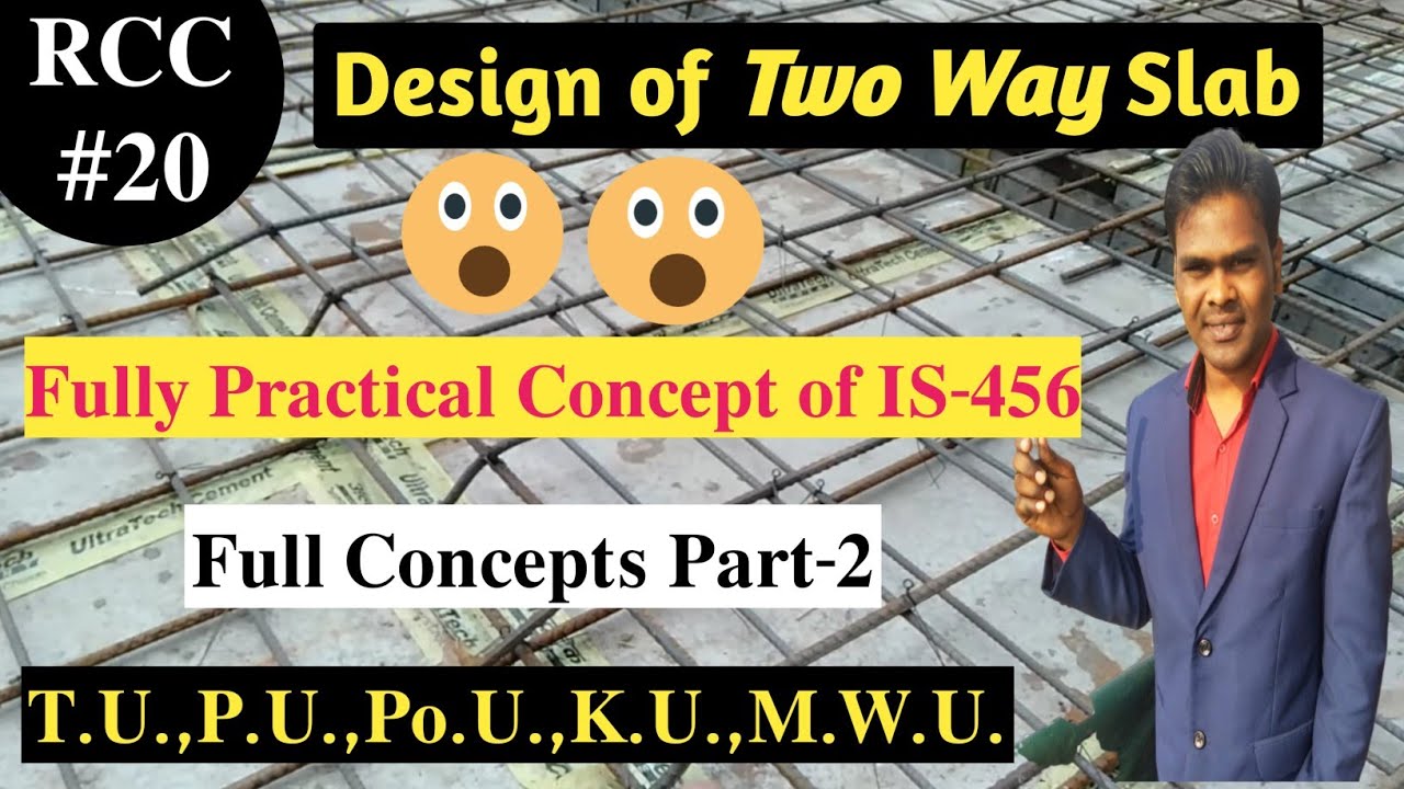 Lec-20 Design of Two Way Slab Full Concepts | IS-456 2000 Part-2  RCC In Nepali By Harishwar Pandit