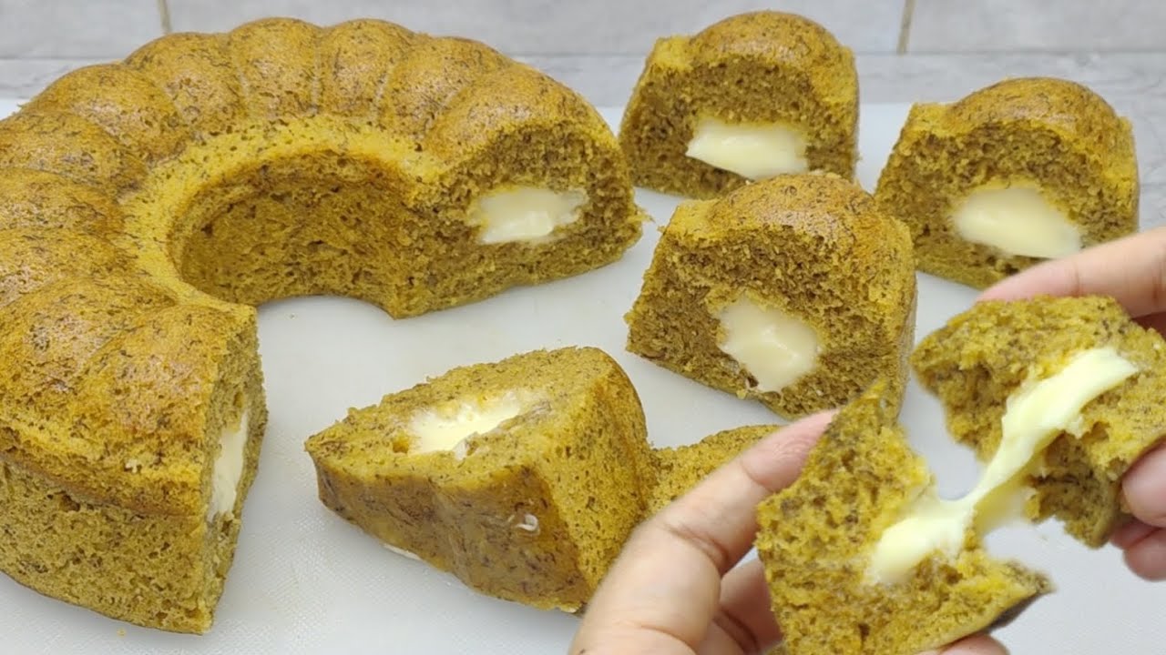 RESEP BOLU PISANG KEJU LUMER 2 TELUR TANPA MIXER