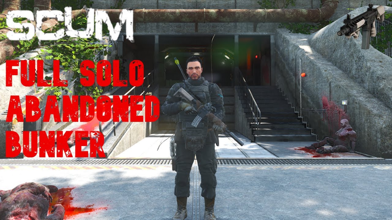 Surviving a Solo Abandoned Bunker Raid in SCUM