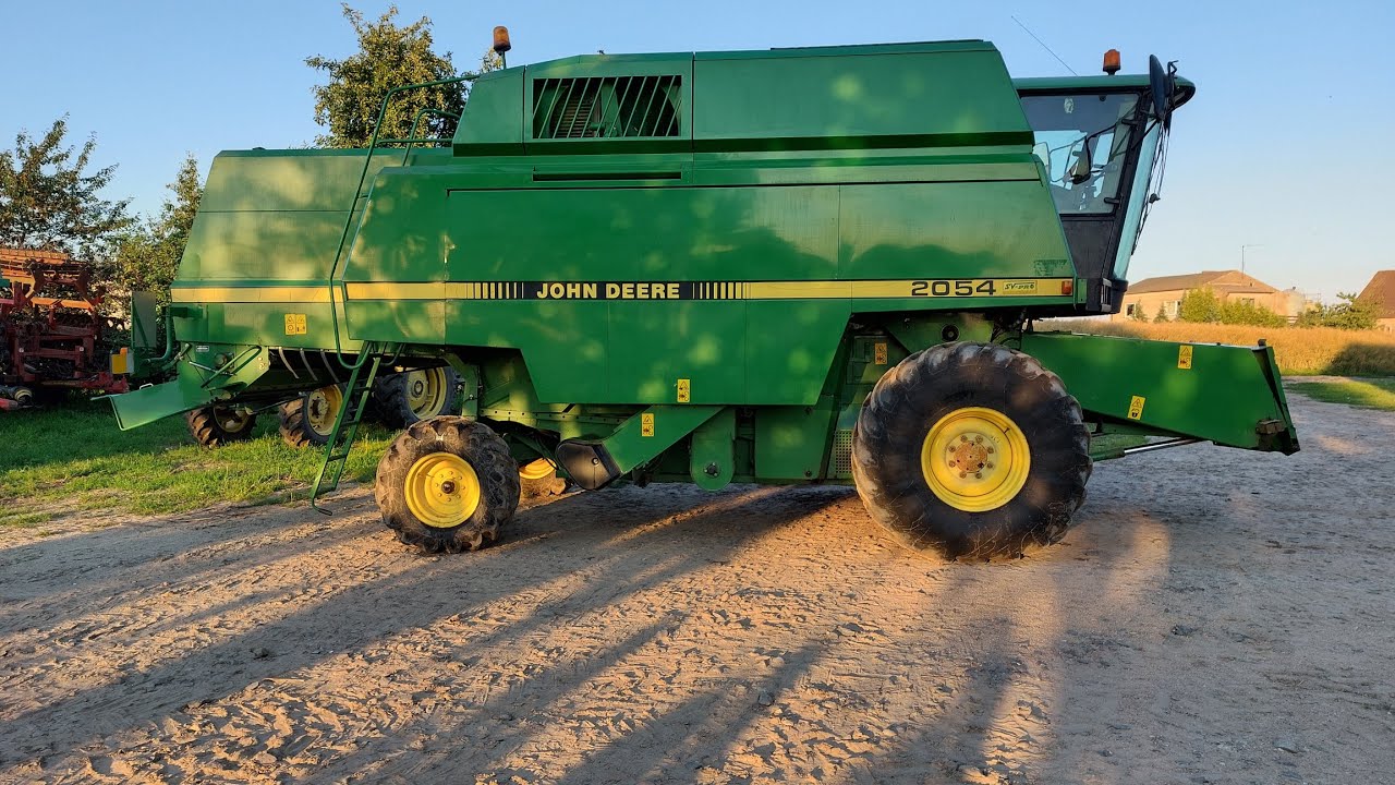 Przegląd kombajnu przed żniwami! Dodatkowy wyłącznik wysypu!! John Deere 2054