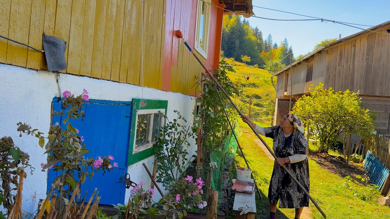 Hard but Happy Life in the Carpathians ❤️ Grandma&rsquo;s Cooking, Grandpa&rsquo;s Goats & Winter Preserving