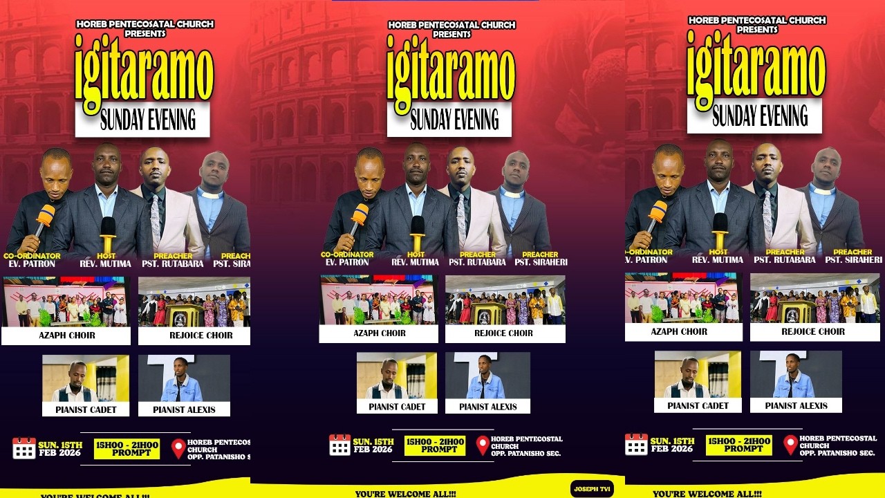 LIVE. UMUGOROBA WO KURAMYA NO GUHIMBAZA IMANA MURI HOREB CHURCHU