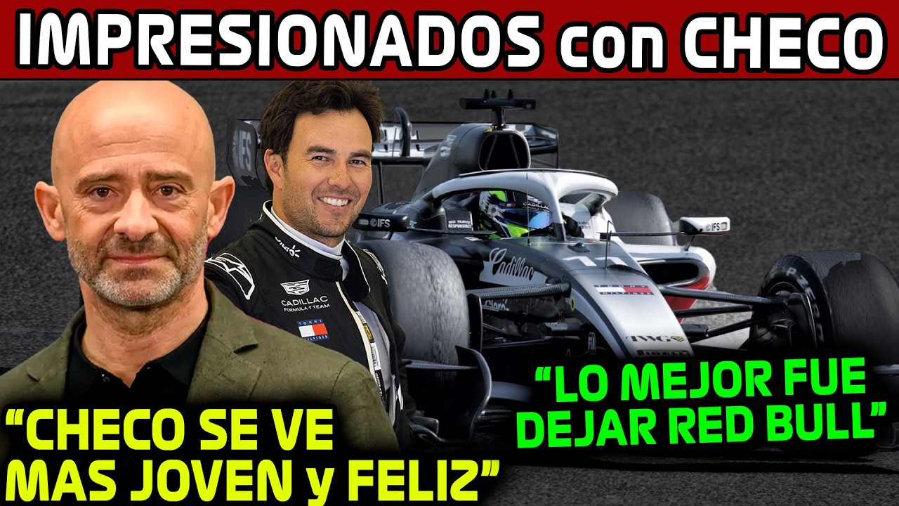 CHECO SE VE MUCHO MEJOR SIN RED BULL!! PERIODISTAS IMPRESIONADOS con CHECO! SERGIO PEREZ CADILLAC F1