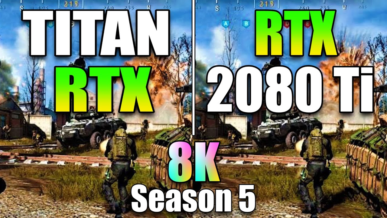 TITAN RTX vs RTX 2080 Ti | Call of Duty : Warzone Battle Royale (Season 5) in 8K
