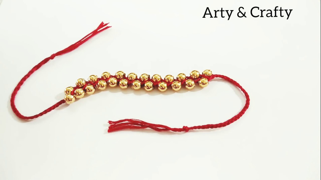 Friendship bracelets or Rakhi/How to make Pearl Bracelets at home/Thread Bracelets /Friendship Band