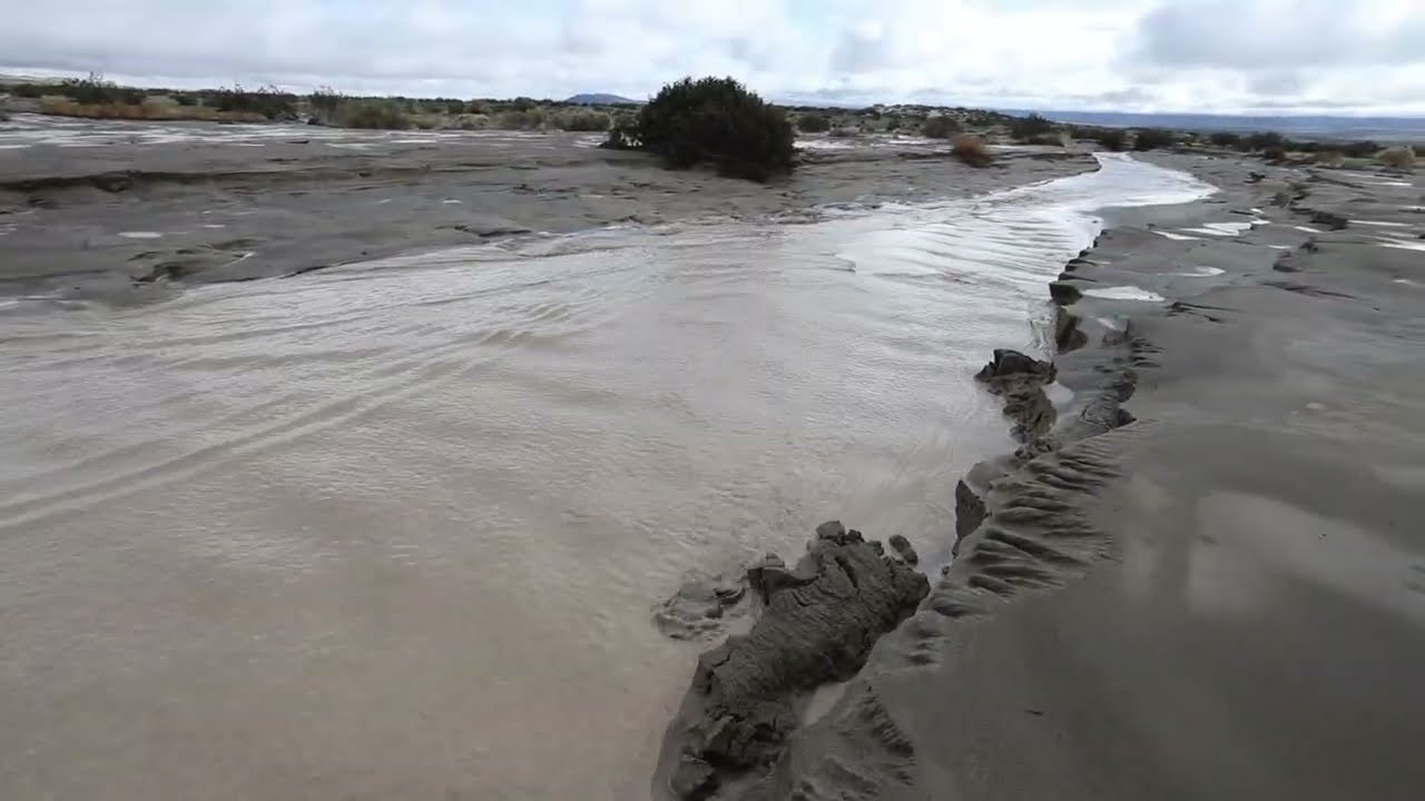Flooding Anza-Borrego Desert 1/1/26 with Park HQ rainfall grand total at 1.71" for this storm.