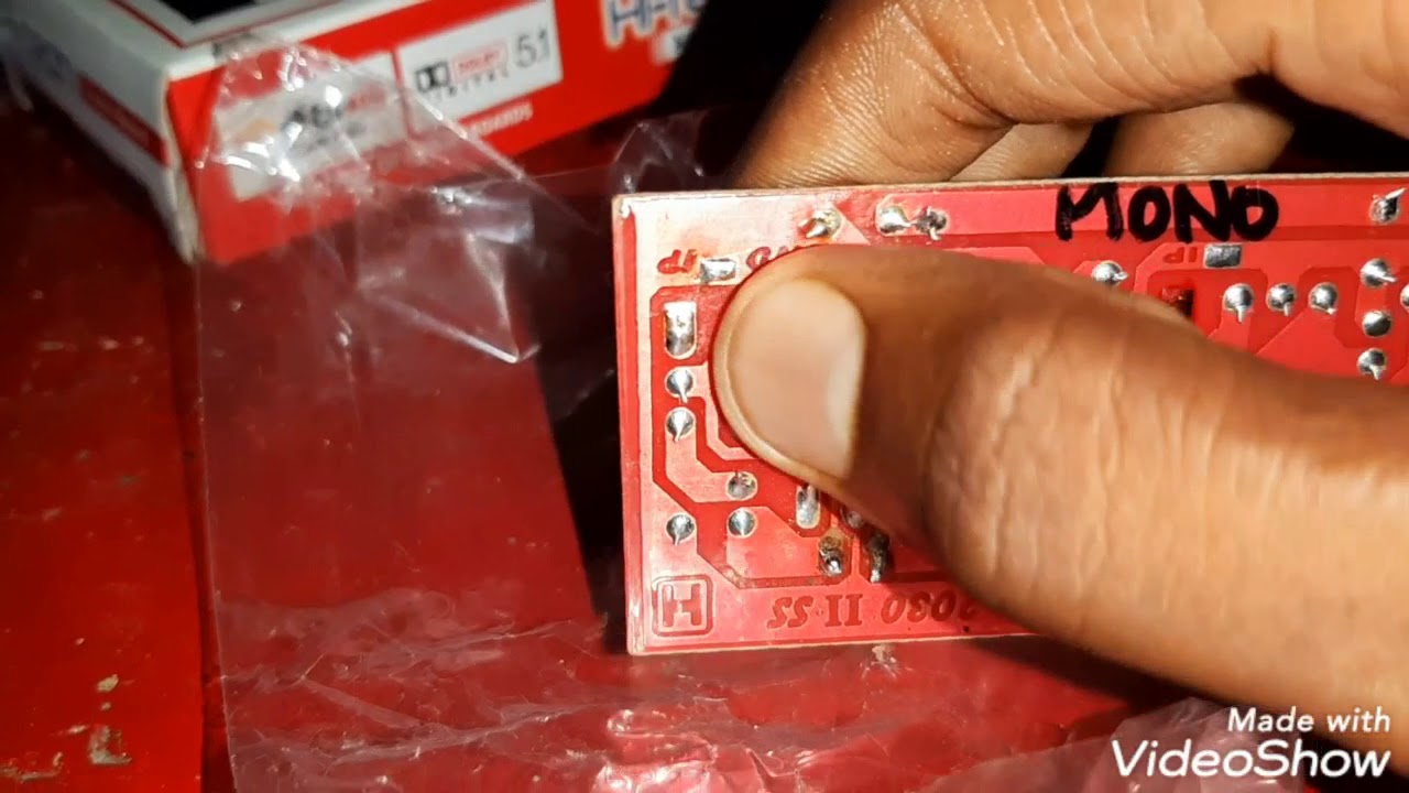 TDA 2030 (2 IC) MONO BOARD FULL DETAILS IN TAMIL