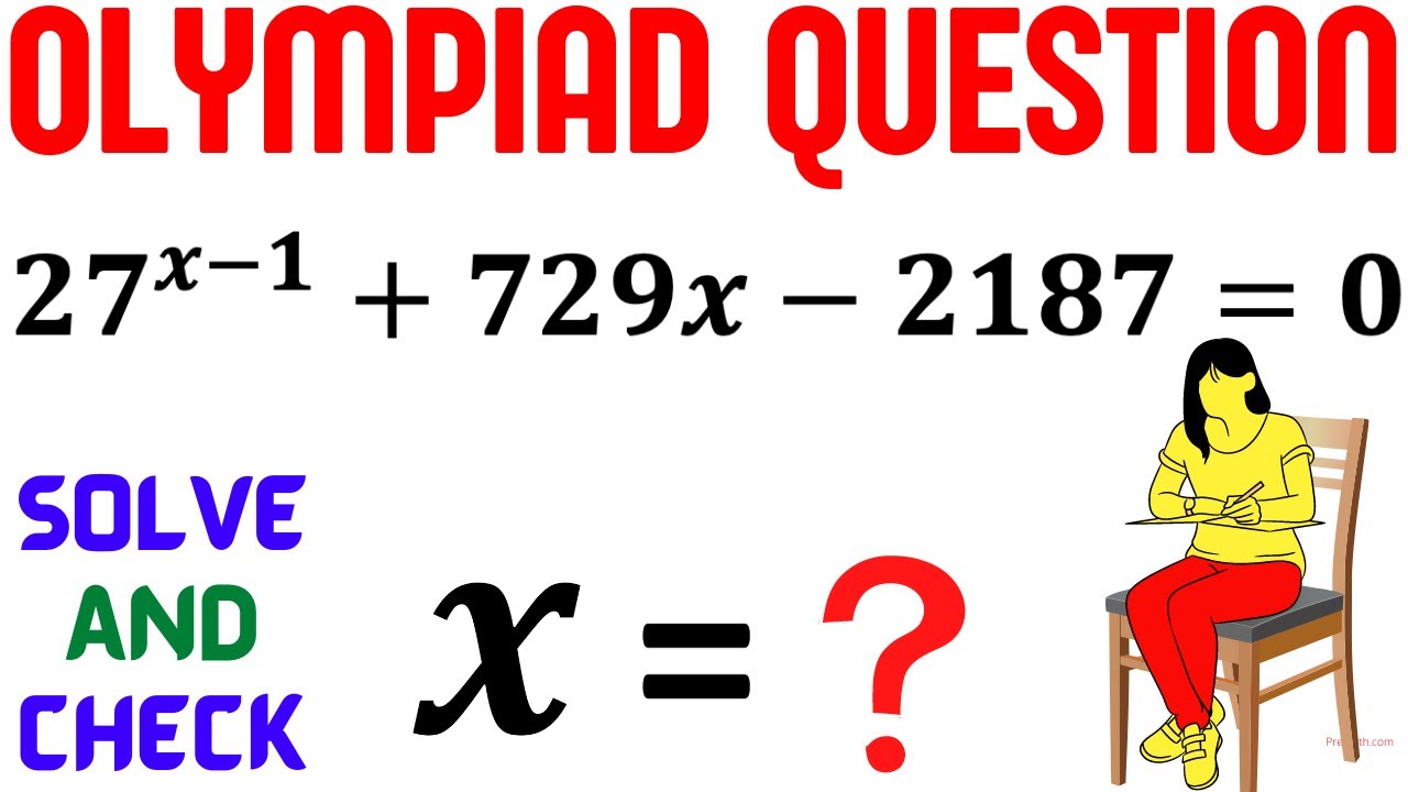Solve and Check | Learn how to solve exponential equation quickly | Math Olympiad Training