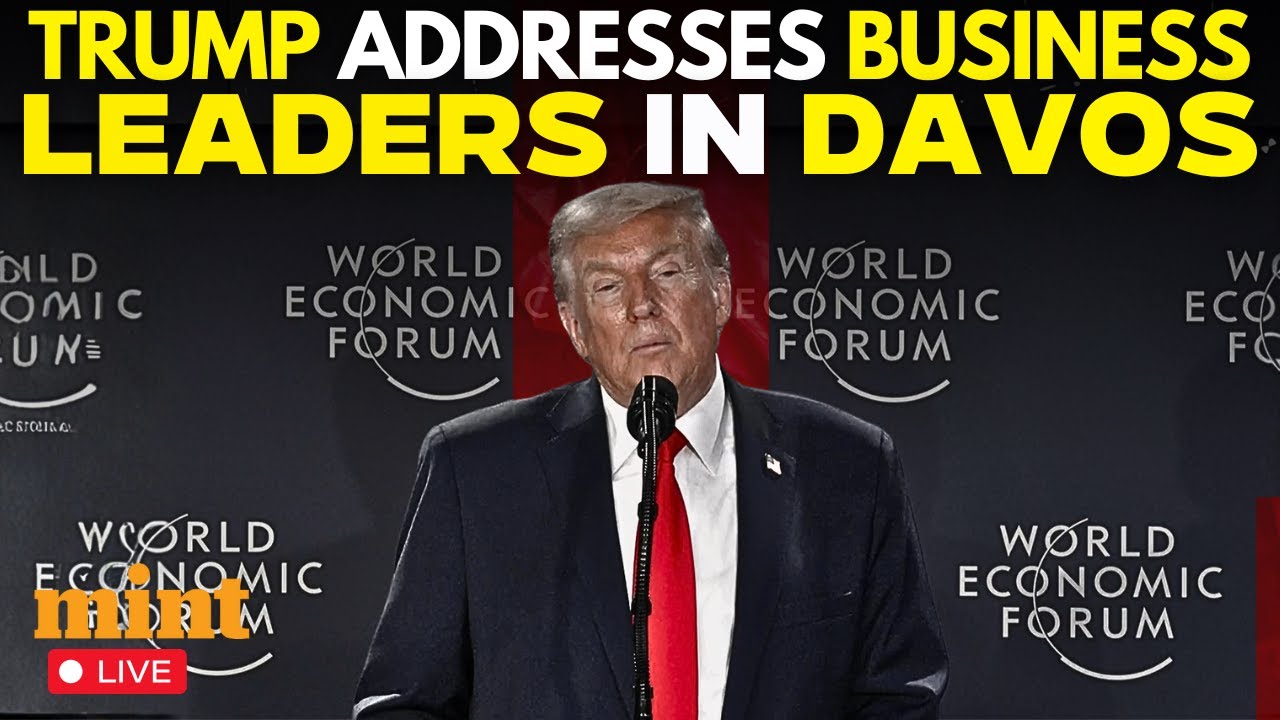 WEF 2025 LIVE: LIVE: President Trump Hosts Business Leaders Reception in Davos | Trump Tariffs | USA