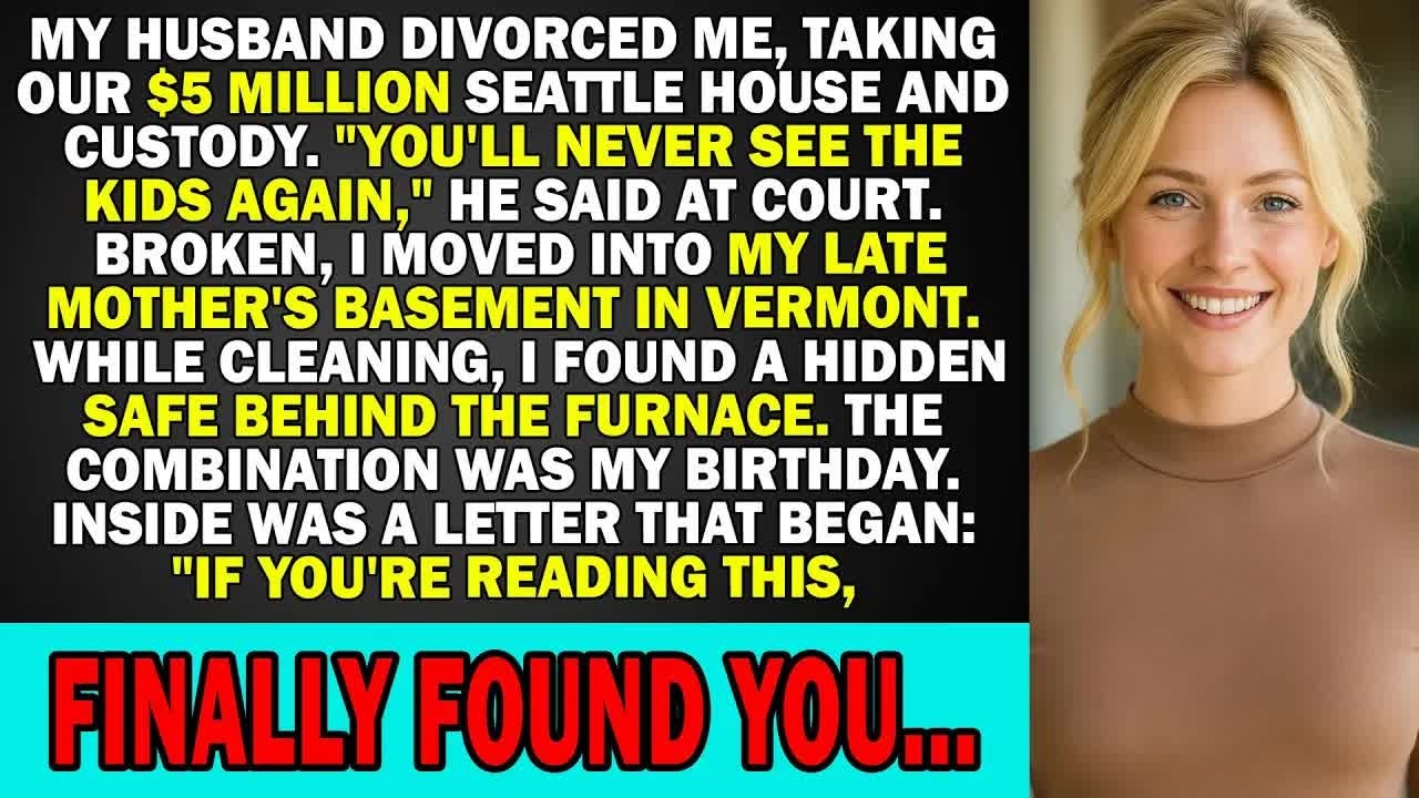 Lost $5M House & Kids at Court  What I Found in My Late Mom’s Basement Changed Everything