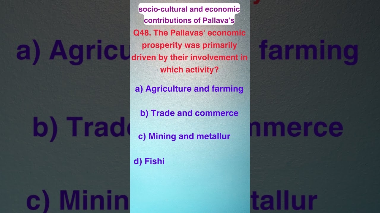 socio-cultural and economic contributions of Pallava&rsquo;s , #pcstudies, #study, #education, #exams, #gk