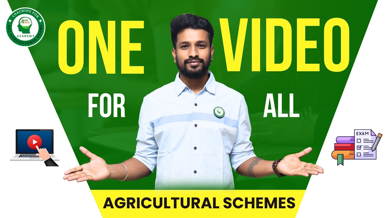Important Agriculture Schemes by Hariprasad Sir for All Agricultural Exams