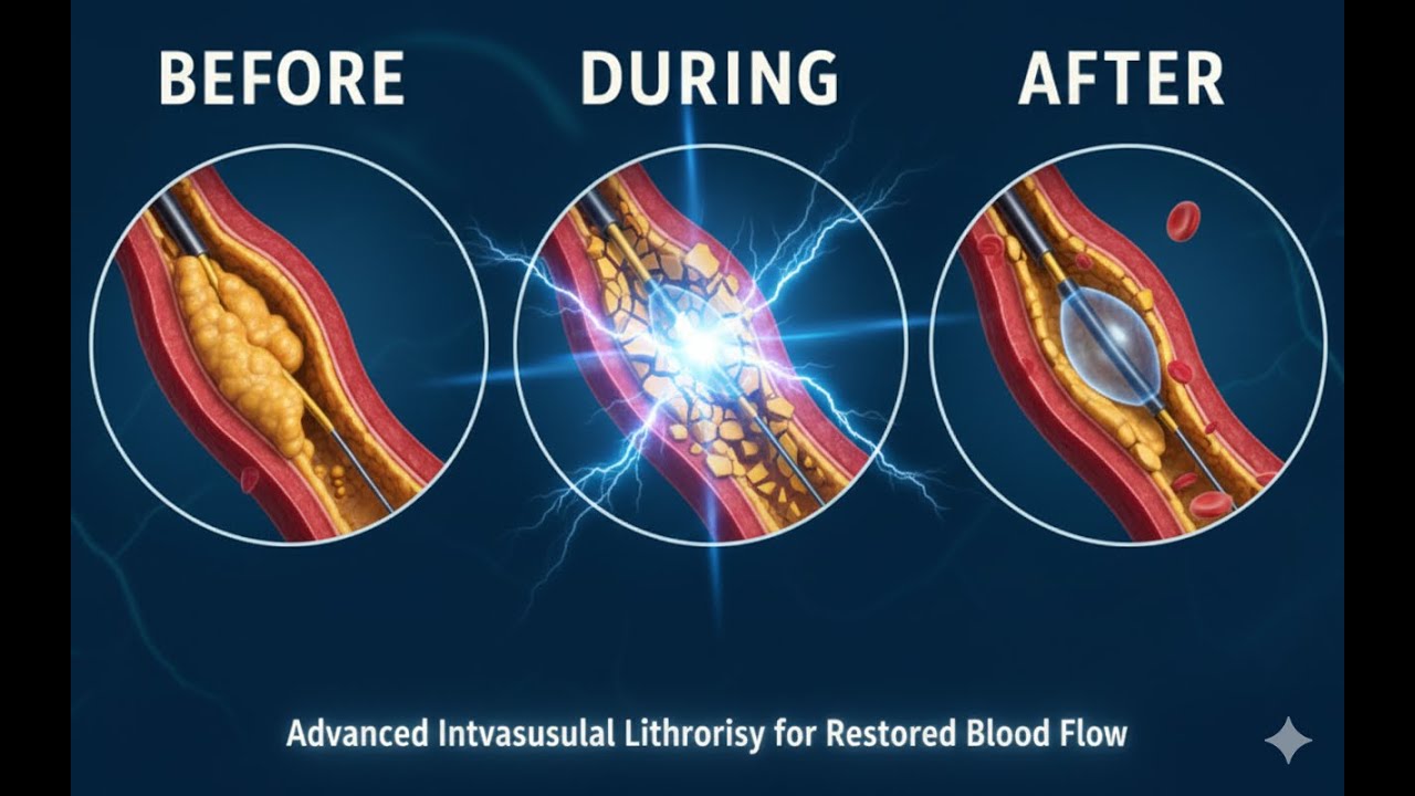 Shockwave Intravascular Lithotripsy – “Shockwave Balloon” to Break Artery Calcium During Angioplasty