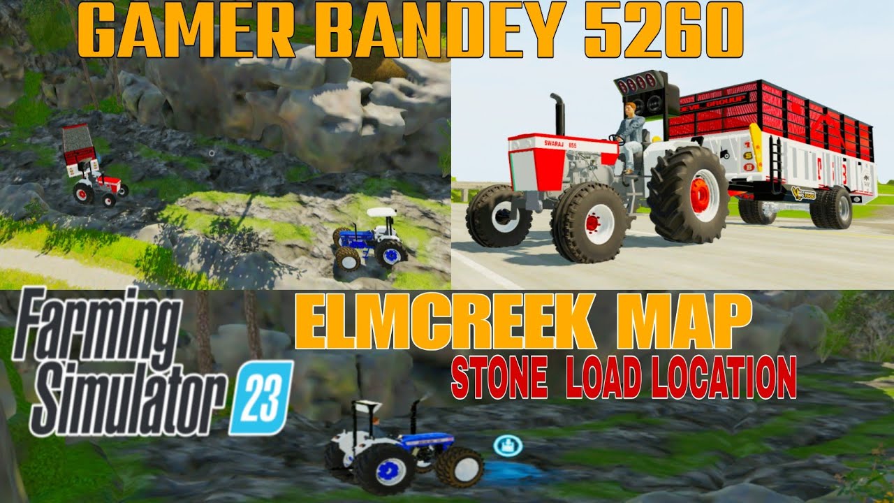 Fs23 Elmcreek Map mod | Fs23 Indian tractor mod apk With Map Download link | GAMERBANDEY5260