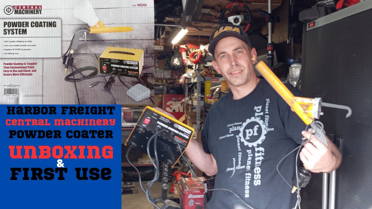 Система порошкового покрытия Harbor Freight своими руками. Распаковка и первое использование