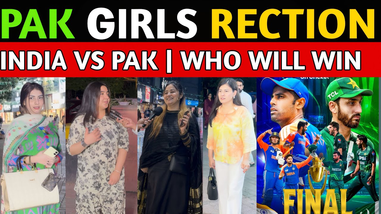 Pakistani Girls React to India vs Pakistan Cricket Match aisacup 2025 who will win