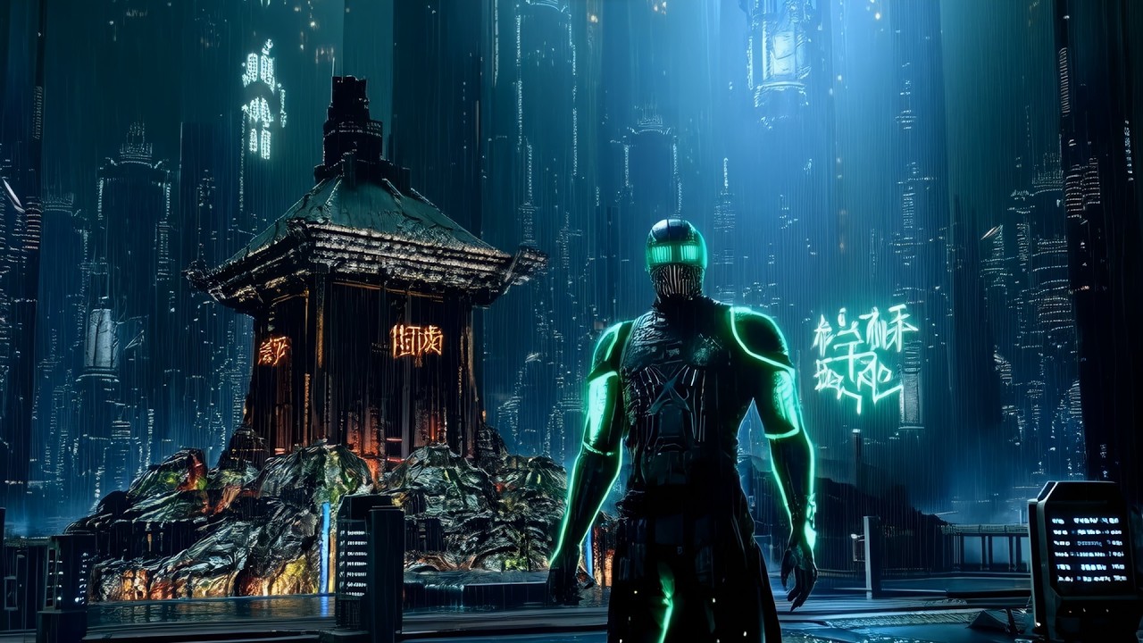 Neon Obsidian Drift | A cold resonance for sleepless megacity hours | CyberDeech – DarkMix #8