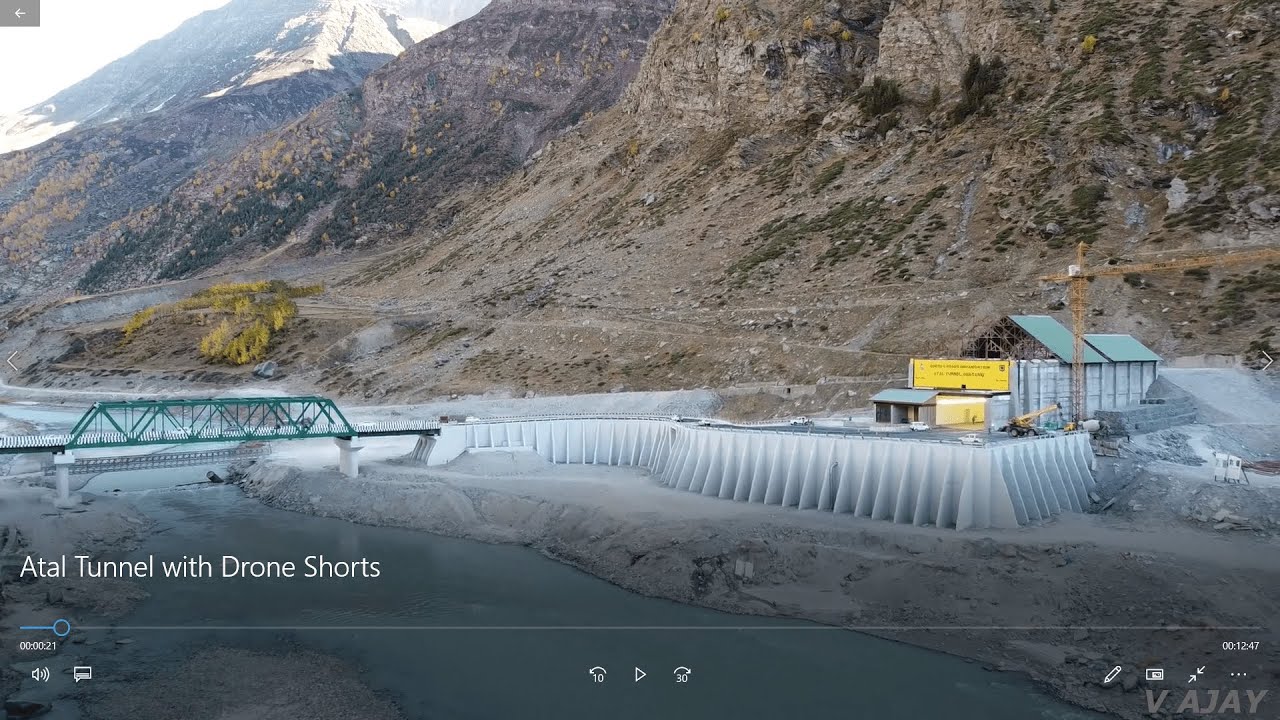 ATAL TUNNEL with Drone Shots