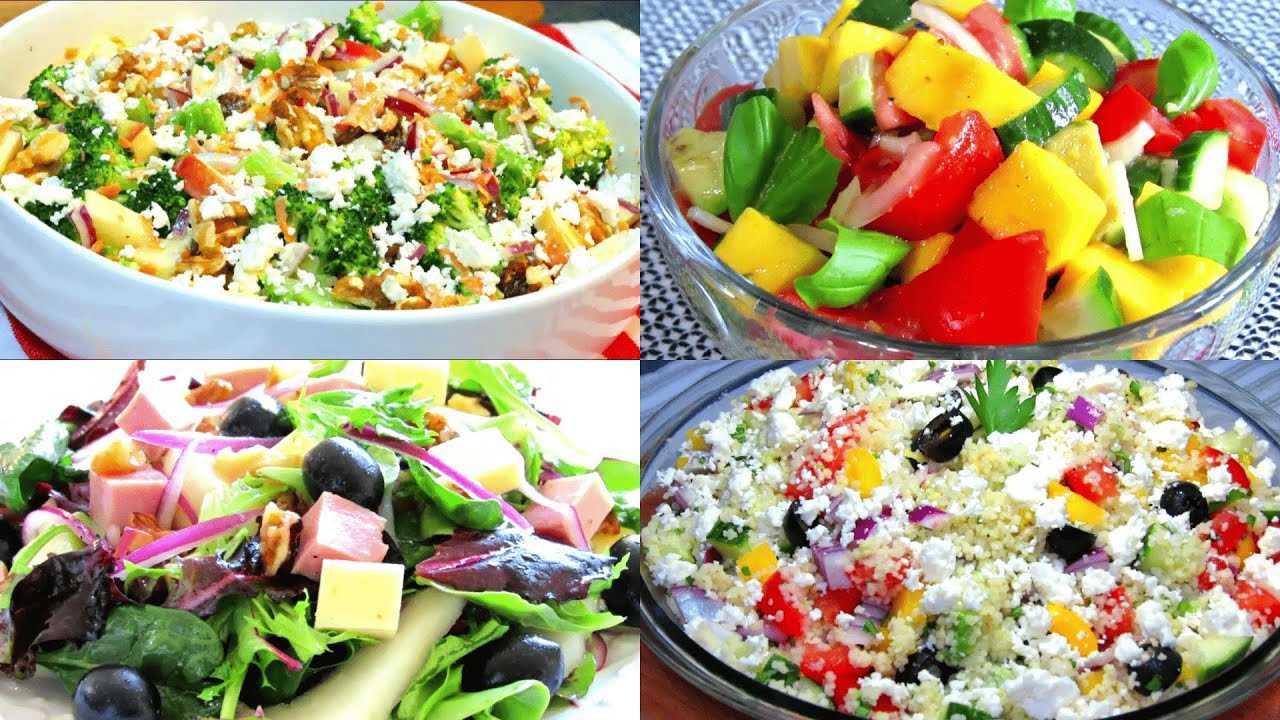 4 recettes de salades faciles et délicieuses / 4 Easy Salad Recipes