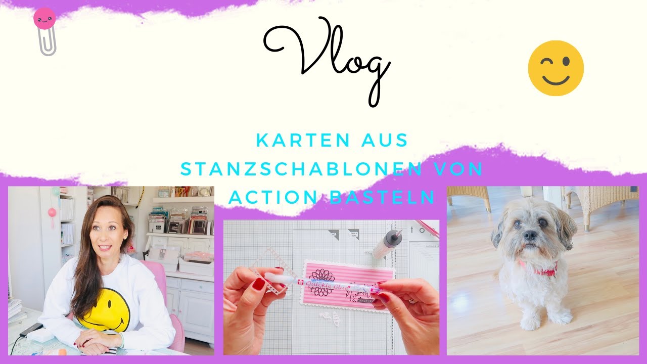 ☀️💞 VLOG I Karten mit Stanzschablonen von Action basteln I Bastelzimmer aufräumen  ☀️💞
