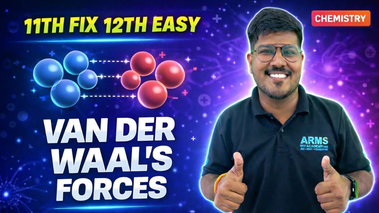 Class 11 Revision | Van der Waals Forces | JEE & NEET | SBB Sir